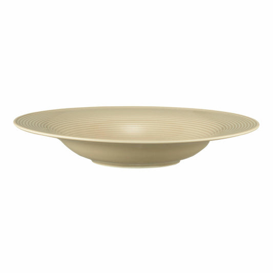 Seltmann Weiden Beat pasta / salad plate, dinner plate, plate, pasta plate, porcelain, sand beige, Ø 27.4 cm, 001.772202