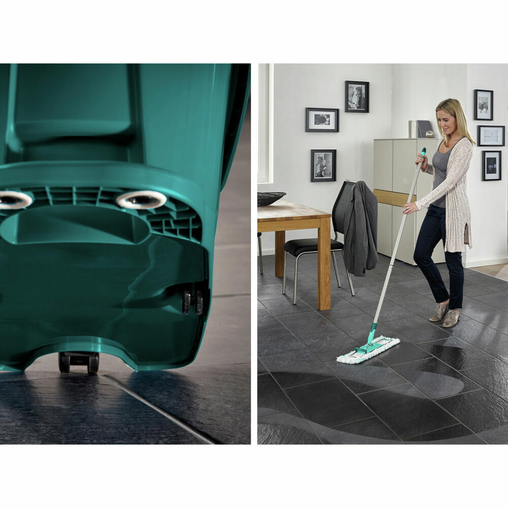 Leifheit floor mop set Profi XL Mobile + static plus cover, mop press and mop, 55168