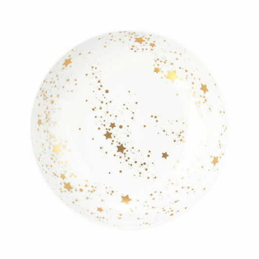 Seltmann Weiden Liberty soup plate, plate, dinner plate, porcelain, Golden Stars, Ø 21.2 cm, 001.772114