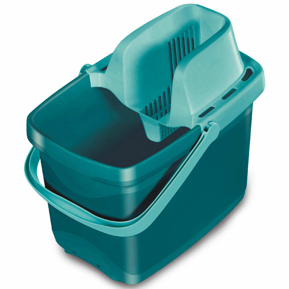 Leifheit hochwertiges Set Combi Clean, Bodenwischer, 12-Liter-Eimer, Combi Press Aufsatz, 55356
