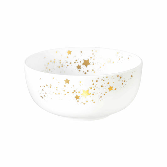 Seltmann Weiden Liberty cereal bowl, bowl, porcelain, Golden Stars, Ø 15 cm, 001.772115
