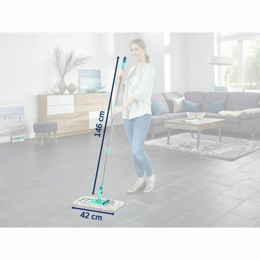 Leifheit Bodenwischer Profi XL cotton plus, Wischmopp, Stahlstiel, 55456