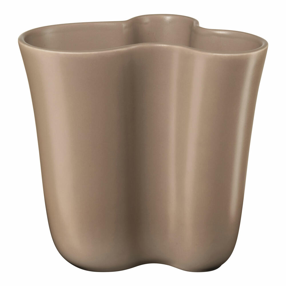 ASA Selection blossom Vase Taupe, flower vase, table vase, decorative vase, stoneware, brown, H 21.5 cm, 83083208