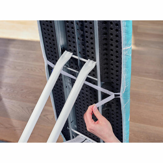 Leifheit Bügeltischbezug Thermo Reflect M, Bügelbrettbezug, max. 125 x 40 cm, Feathers Blue