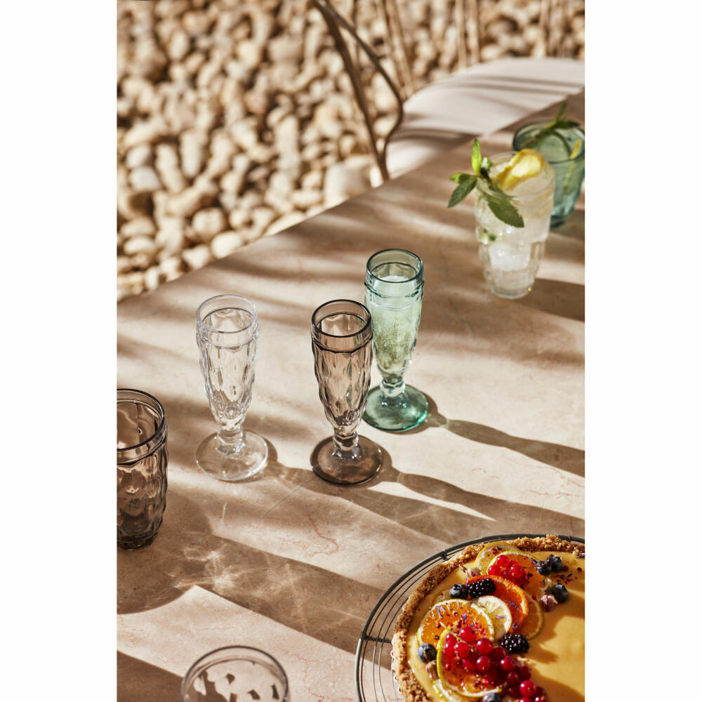 Leonardo champagne glass Brindisi, champagne flute, champagne goblet, soda-lime glass, anthracite, 140 ml, 021603