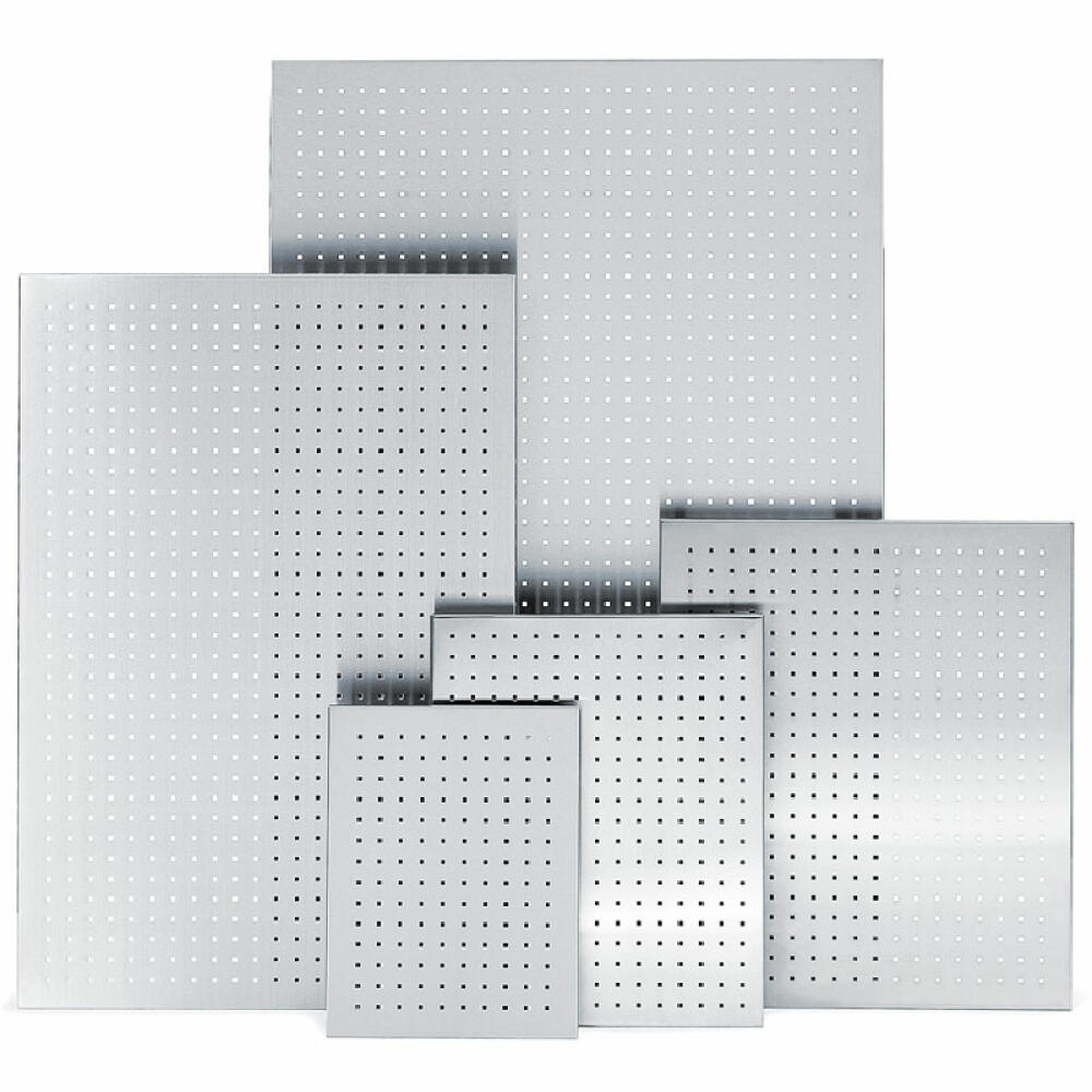 Blomus Magnettafel Muro, magnetische Tafel, Memoboard, Pinnwand, 50x40 cm, Edelstahl matt, gelocht, 66751