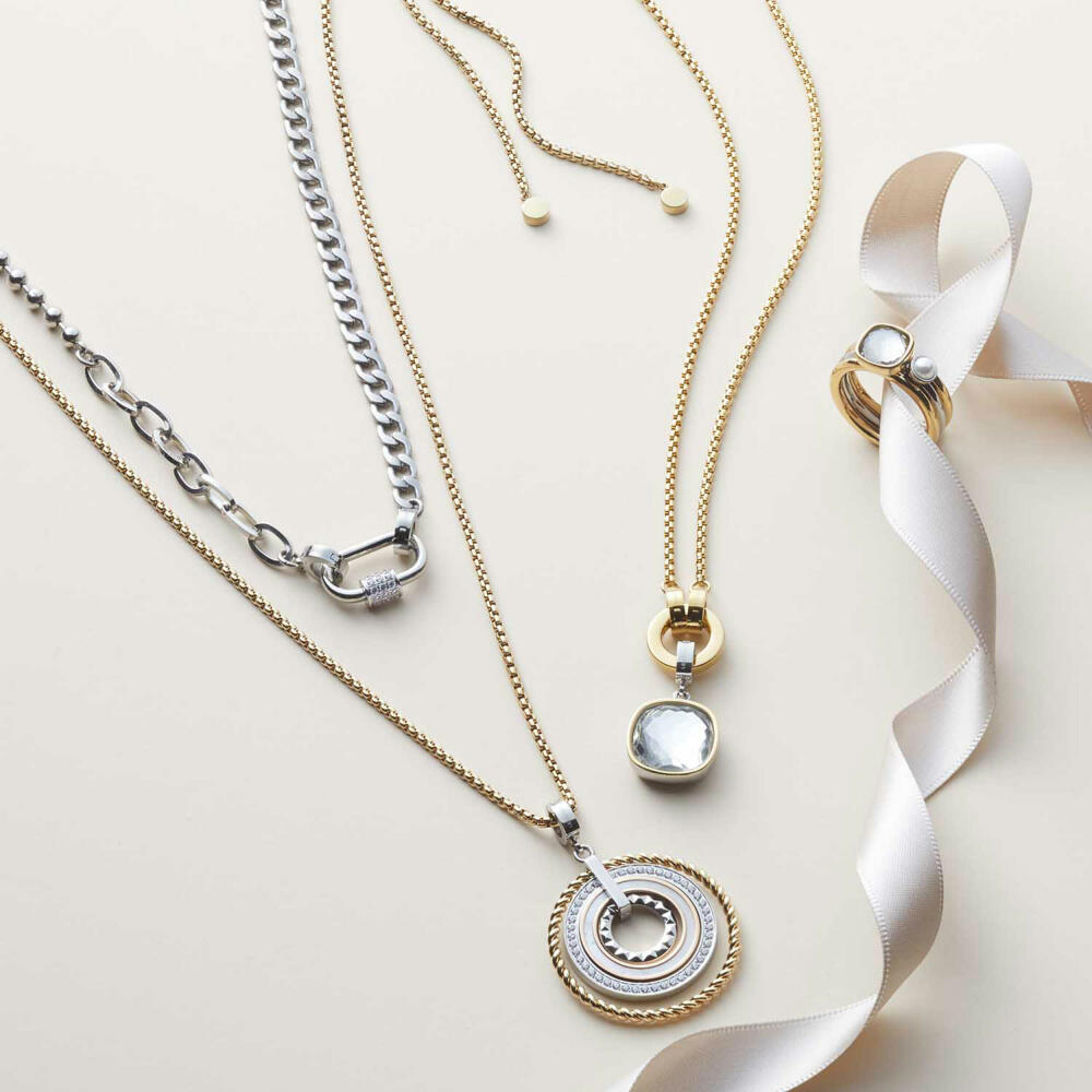 Leonardo Jewels Halskette 90 gold Liv Clip & Mix, Kette, Halsschmuck, Edelstahl IP gold, gold, 021588