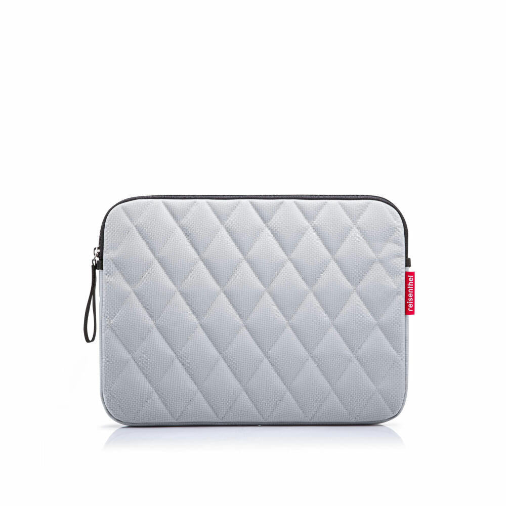 reisenthel notebook sleeve, Notebookhülle, Laptophülle, Rhombus Light Grey, 4 L, NA7060