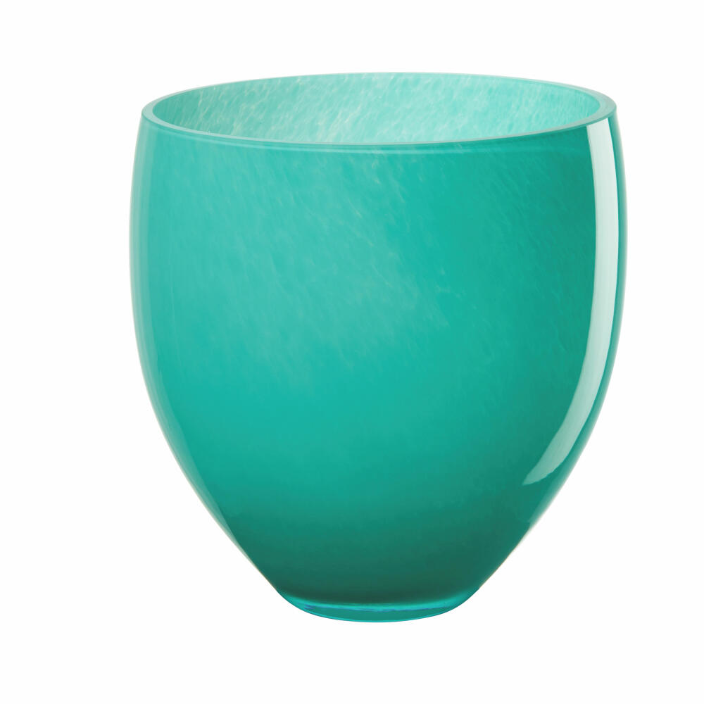 ASA Selection Oliveira vase, table vase, decorative vase, flower vase, glass, Lagoa, H 19 cm, 71012372