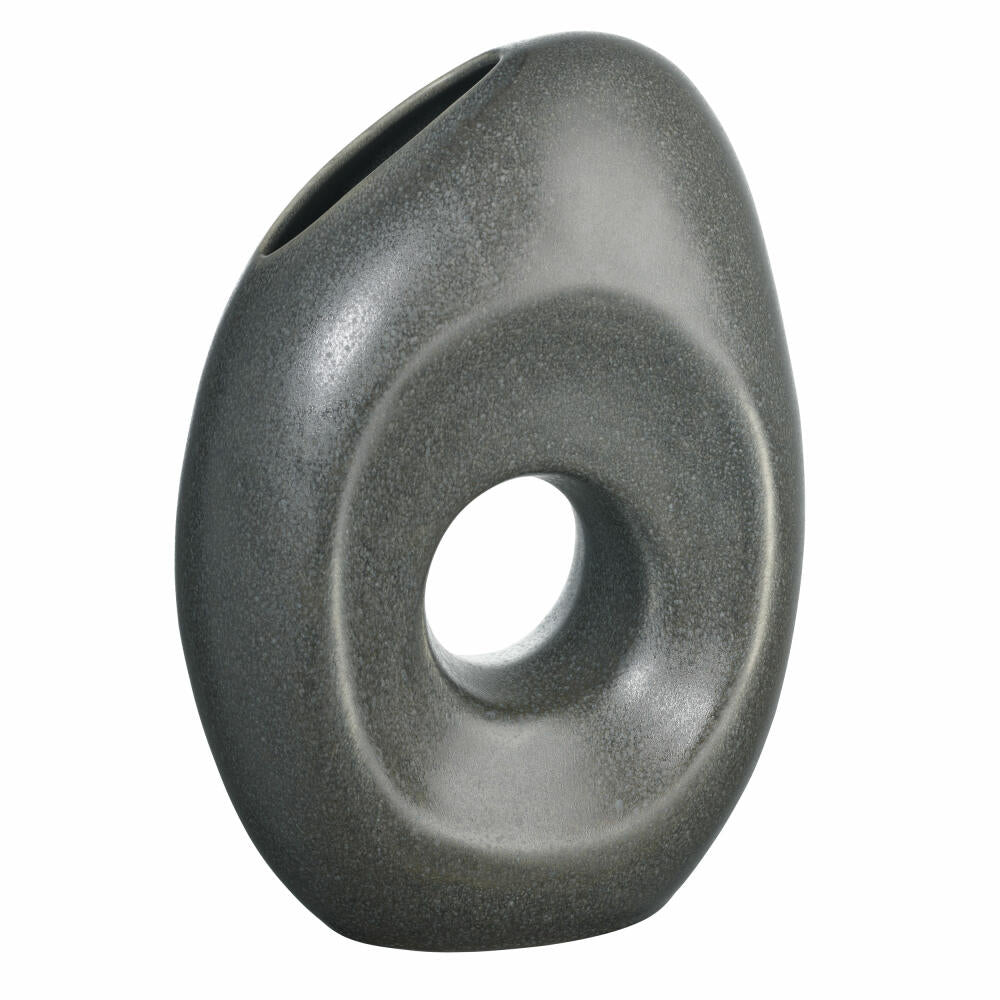 ASA Selection LA Loft Vase, table vase, decorative vase, flower vase, stoneware, Beluga, H 25 cm, 69003081