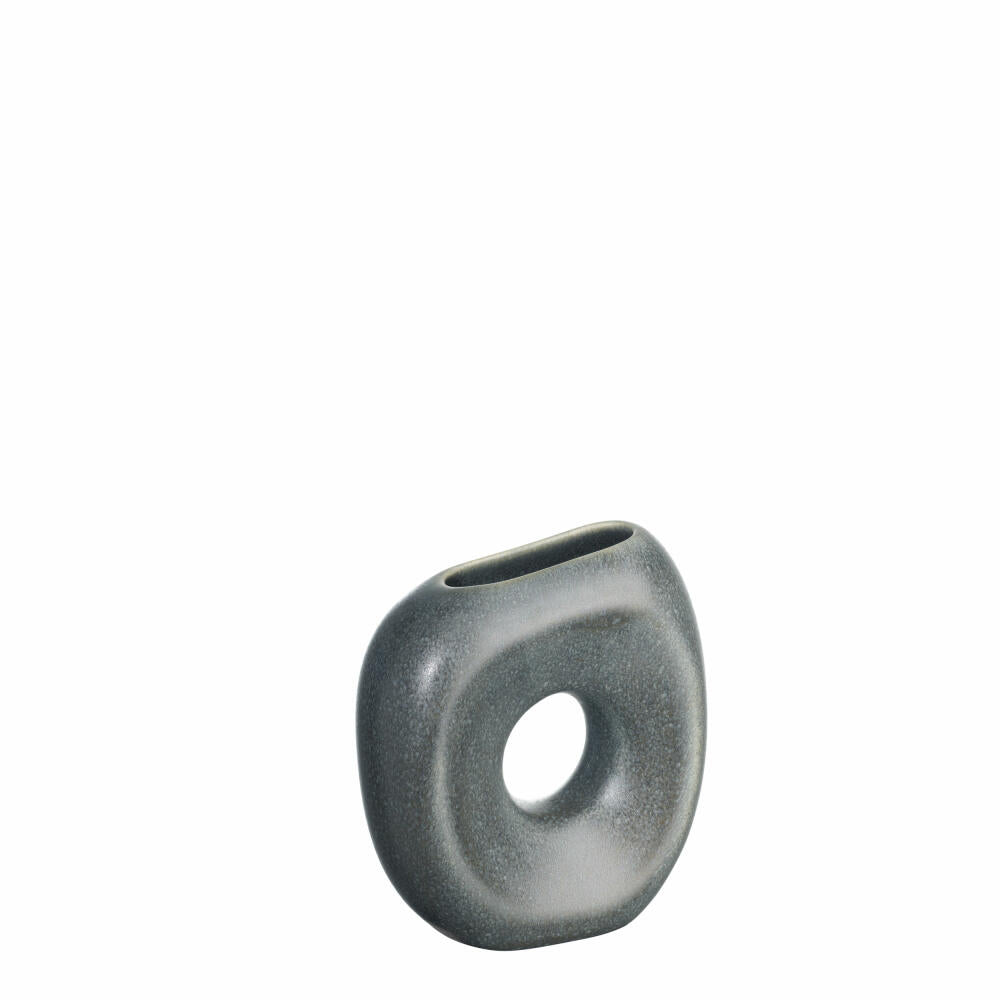 ASA Selection LA Loft Vase, table vase, decorative vase, flower vase, stoneware, Beluga, H 11.5 cm, 69001081