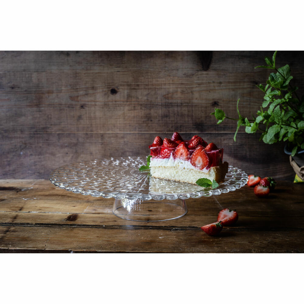 Nachtmann hochwertige Tortenplatte Dancing Stars Bossa Nova, Kristallglas, 32 cm, Made in Germany, 77809