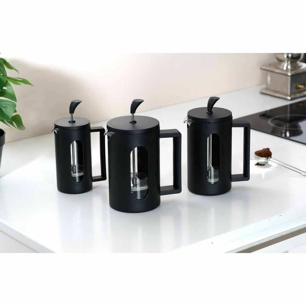 Ritzenhoff & Breker Adana coffee maker, French press, coffee press, borosilicate, black, 800 ml, 818840
