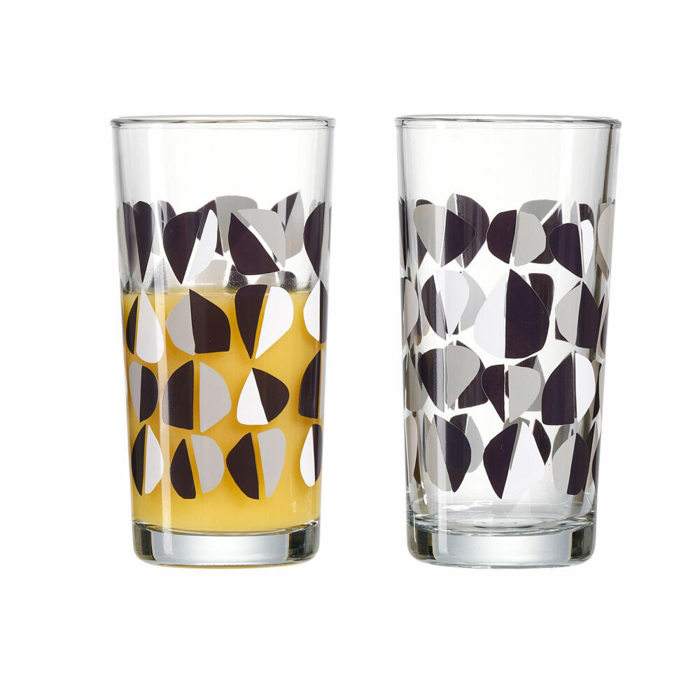 Ritzenhoff & Breker Rock long drink glasses, 3-piece, long drink glass, water glass, drinking glass, 260 ml, 818024