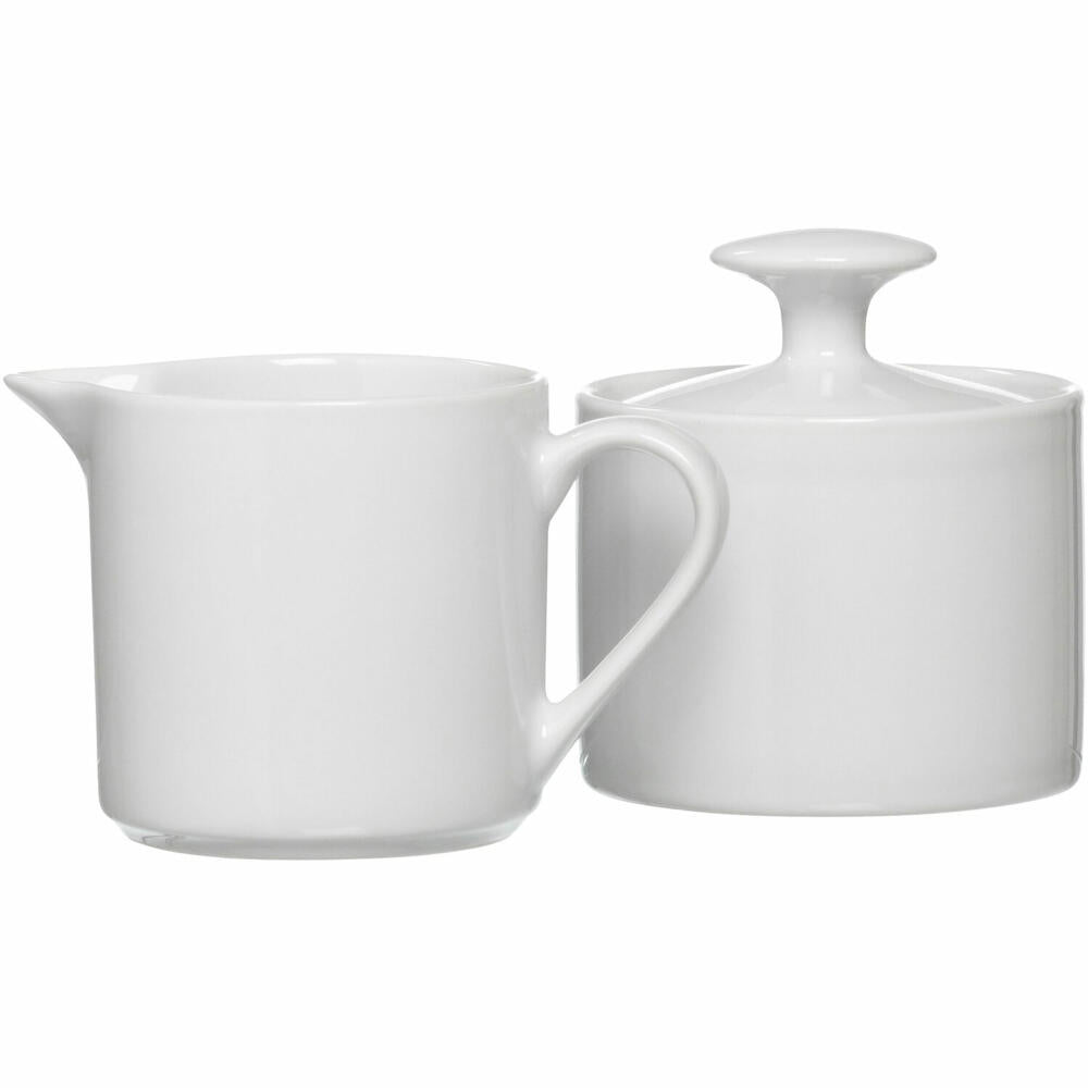 Ritzenhoff & Breker Bianco milk and sugar, 2-piece, sugar bowl, milk jug, porcelain, white, 97283