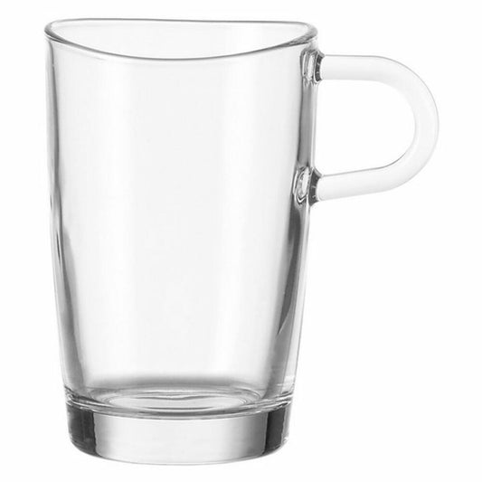 Leonardo Loop Latte Macchiato Becher mit Löffel 12tlg., Kaffeetasse, Tasse, Glas, 250 ml, 97944