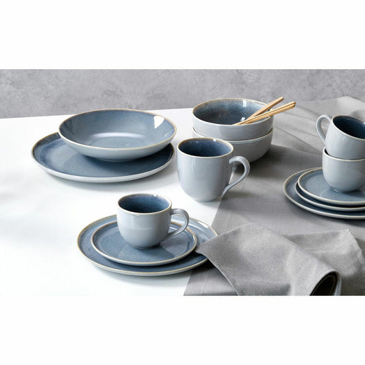 Ritzenhoff & Breker Skagen Teller flach, Frühstücksteller, Kuchenteller, Porzellan, Grau / Stone, Ø 21.5 cm, 420203