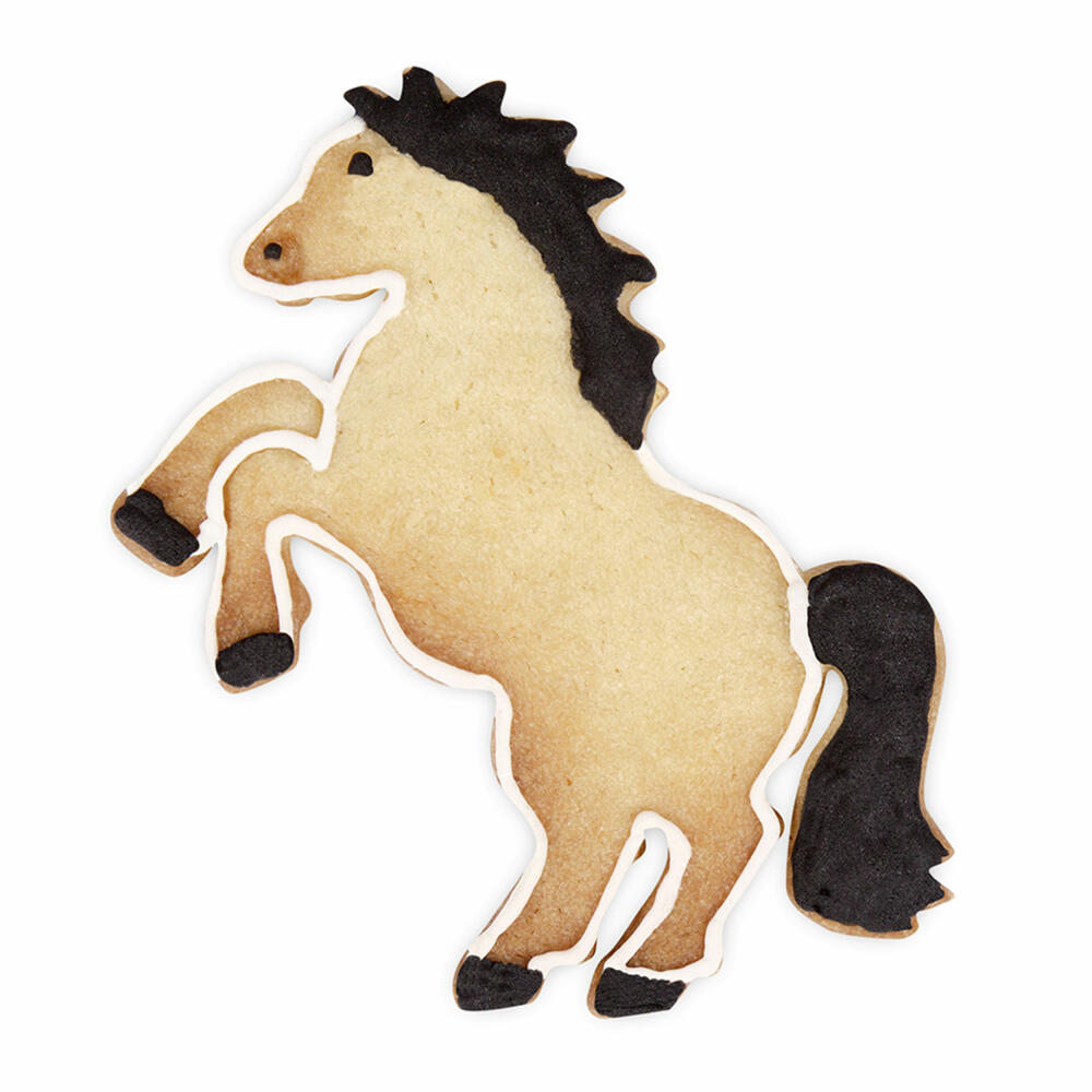 Städter Präge-Ausstecher Steigendes Pferd, Ausstechform, Plätzchenform, Keks, Plätzchen, Edelstahl, 8 cm, 076303