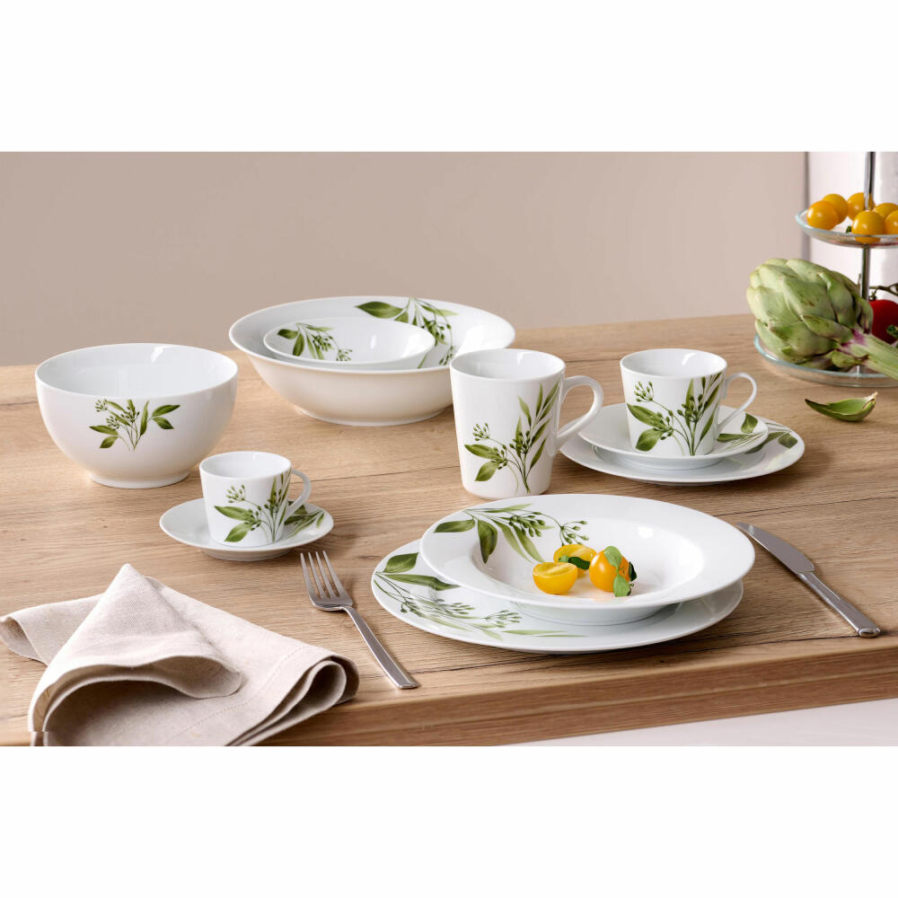 Ritzenhoff & Breker coffee service Evora, 18-piece, coffee service, tableware set, porcelain, white, 422450