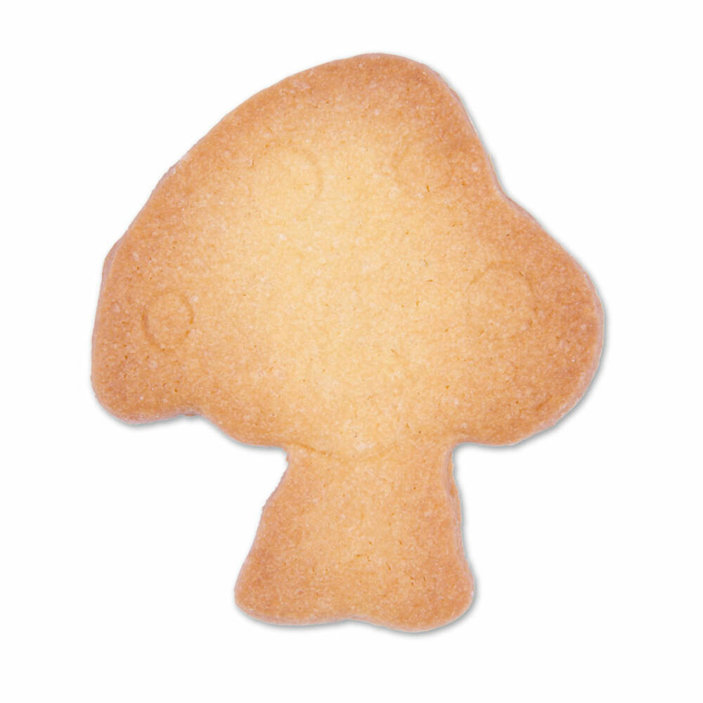 Städter embossed cookie cutter fly agaric, cookie cutter, cookie mold, biscuit, cookies, stainless steel, 5 cm, 056053