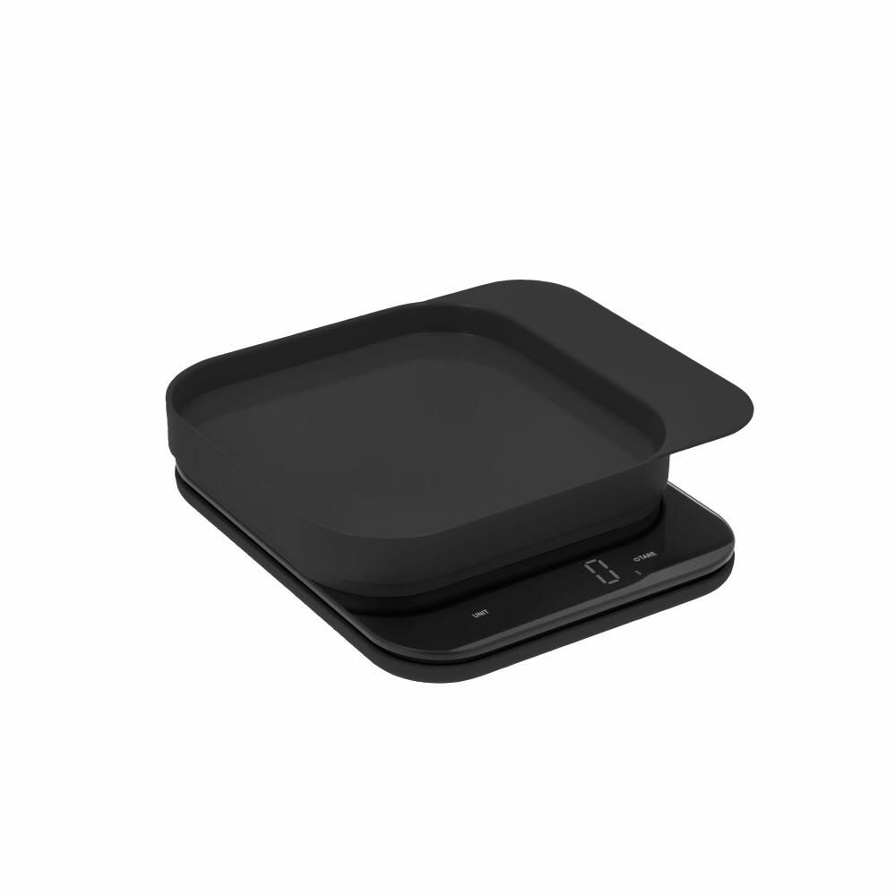 Rosti Küchenwaage Mensura, Grammwaage, ABS-Kunststoff, Schwarz, bis 10 kg, 25687