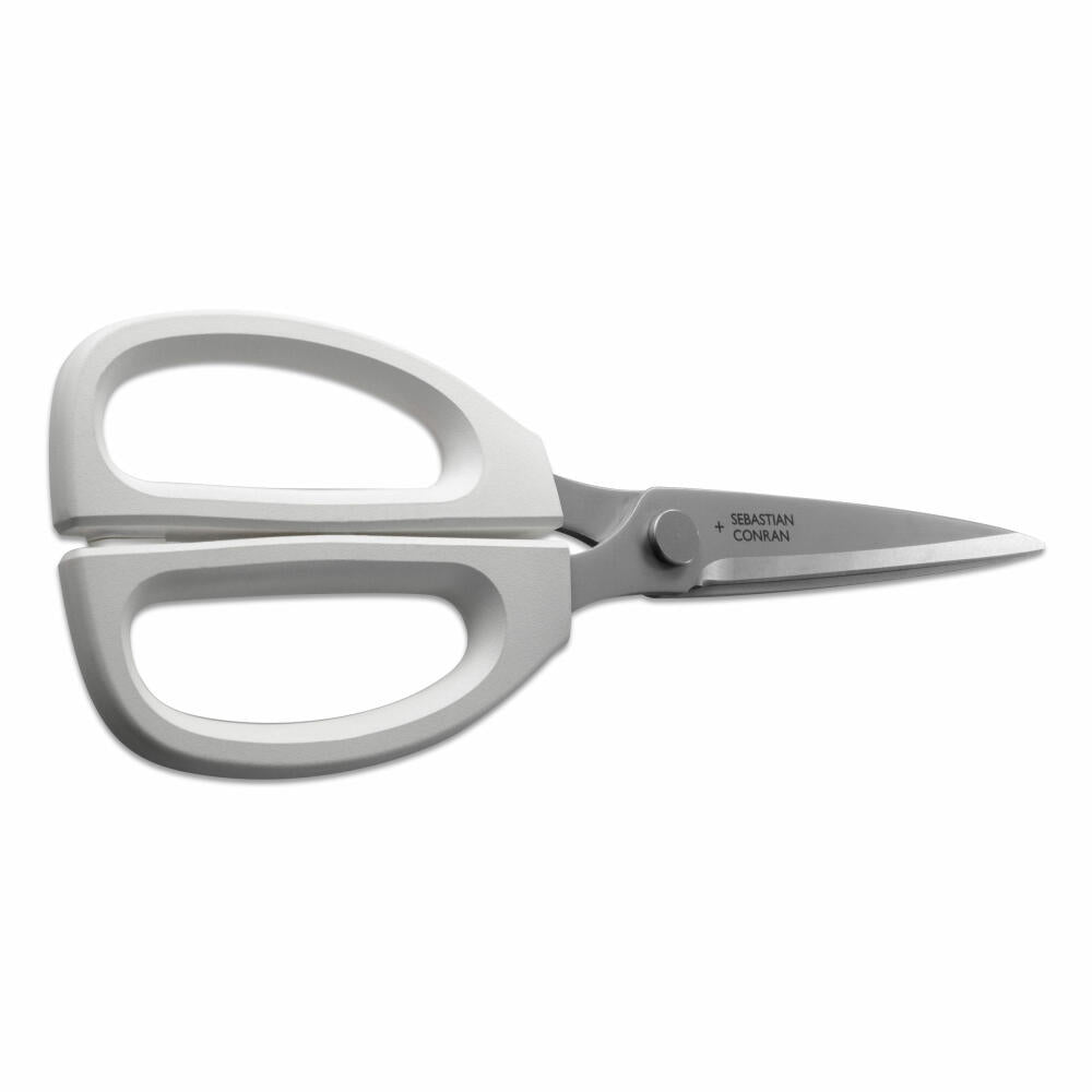 Kai Sebastian Conran kitchen scissors Dirk, Gifu Collection, stainless steel, white, 21 cm, BP-0024
