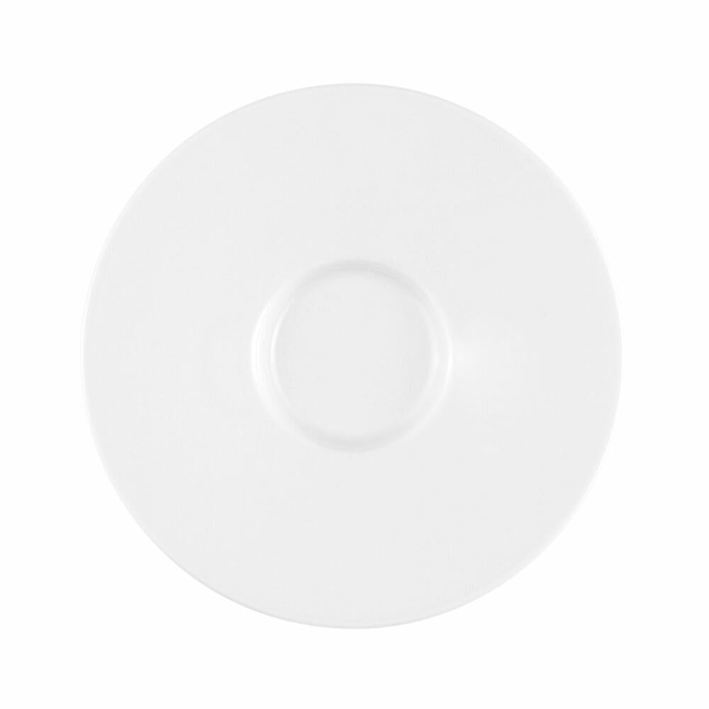 Seltmann Weiden No Limits combination saucer, underplate, porcelain, white, Ø 14.3 cm, 001.710905