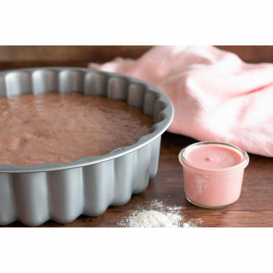 Städter Charlotte We-Love-Baking, Backform, Kuchenform, Metall, Silber, 26 cm, 661493