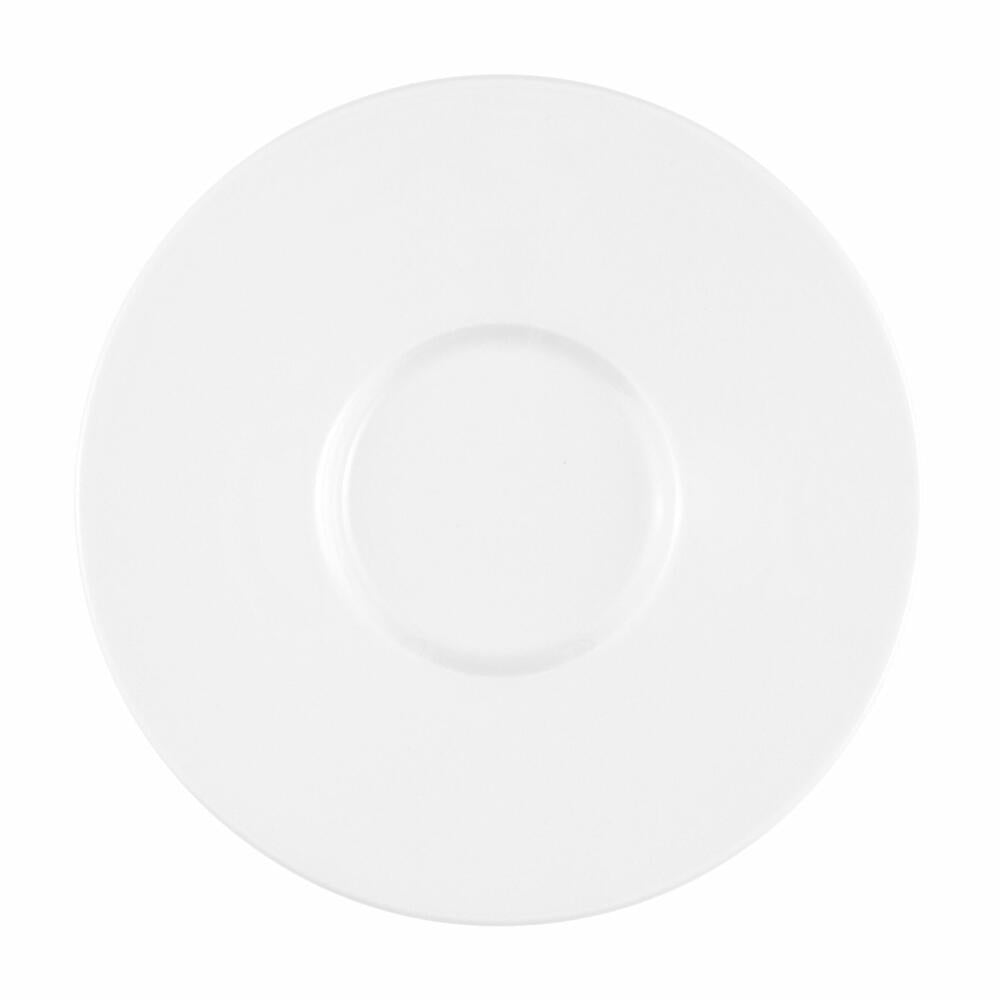 Seltmann Weiden No Limits combination saucer, underplate, porcelain, white, Ø 17.7 cm, 001.710908