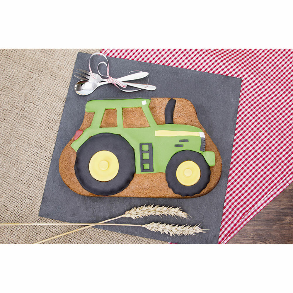 Städter Motivbackform Schorsch der Traktor, Backform, Kuchenform, Metall, 29.5 x 18 cm, 571044