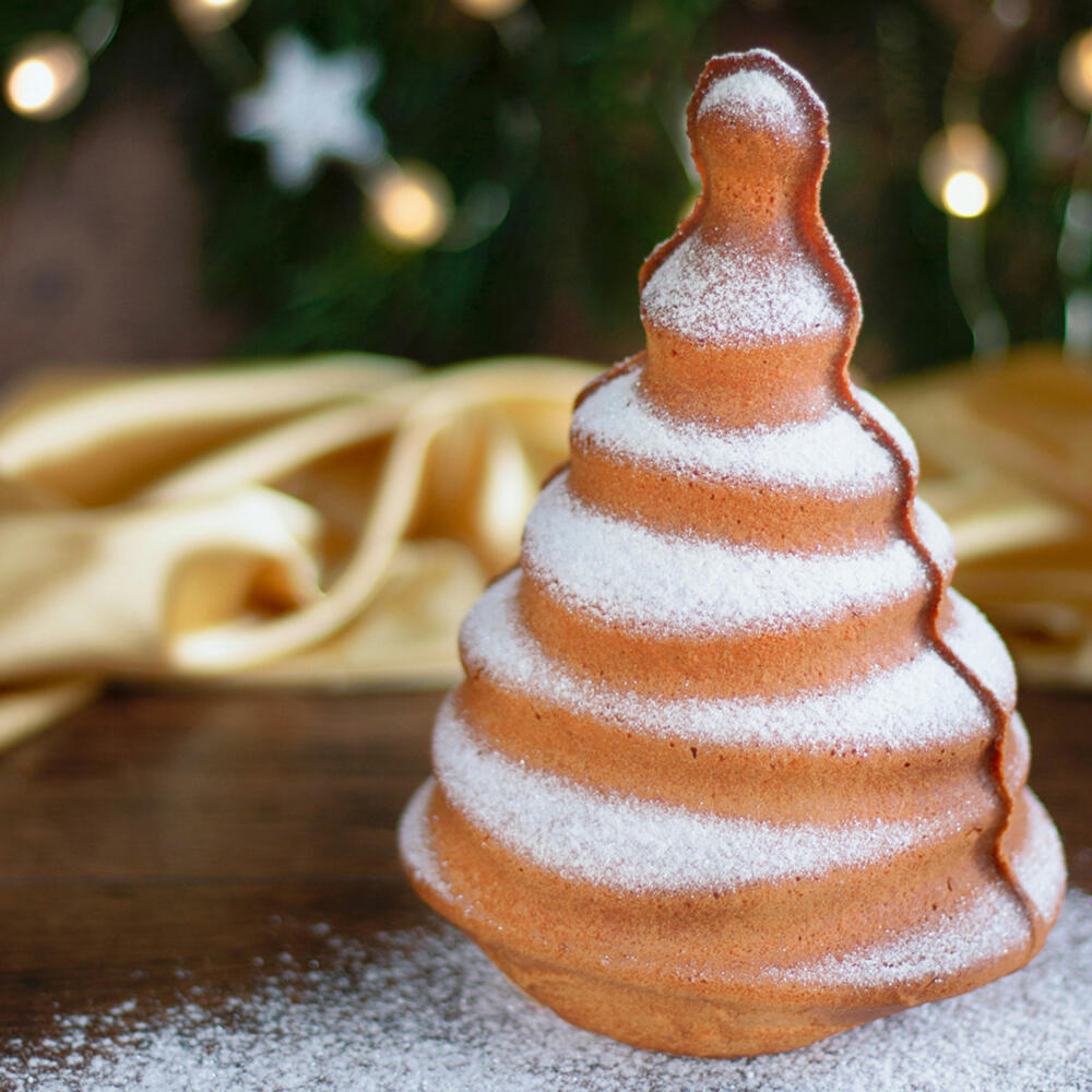 Städter We Love Baking Tannenbaum, 3D-Backform, Kuchenform, Weihnachten, Backzubehör, 19 x 21 x 13 cm, 661837
