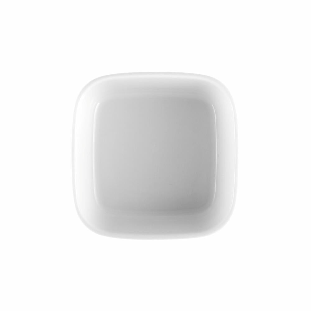 Seltmann Weiden No Limits Square Bowl, Dip Bowl, Bowl, Porcelain, White, 11 x 11 cm, 001.711596