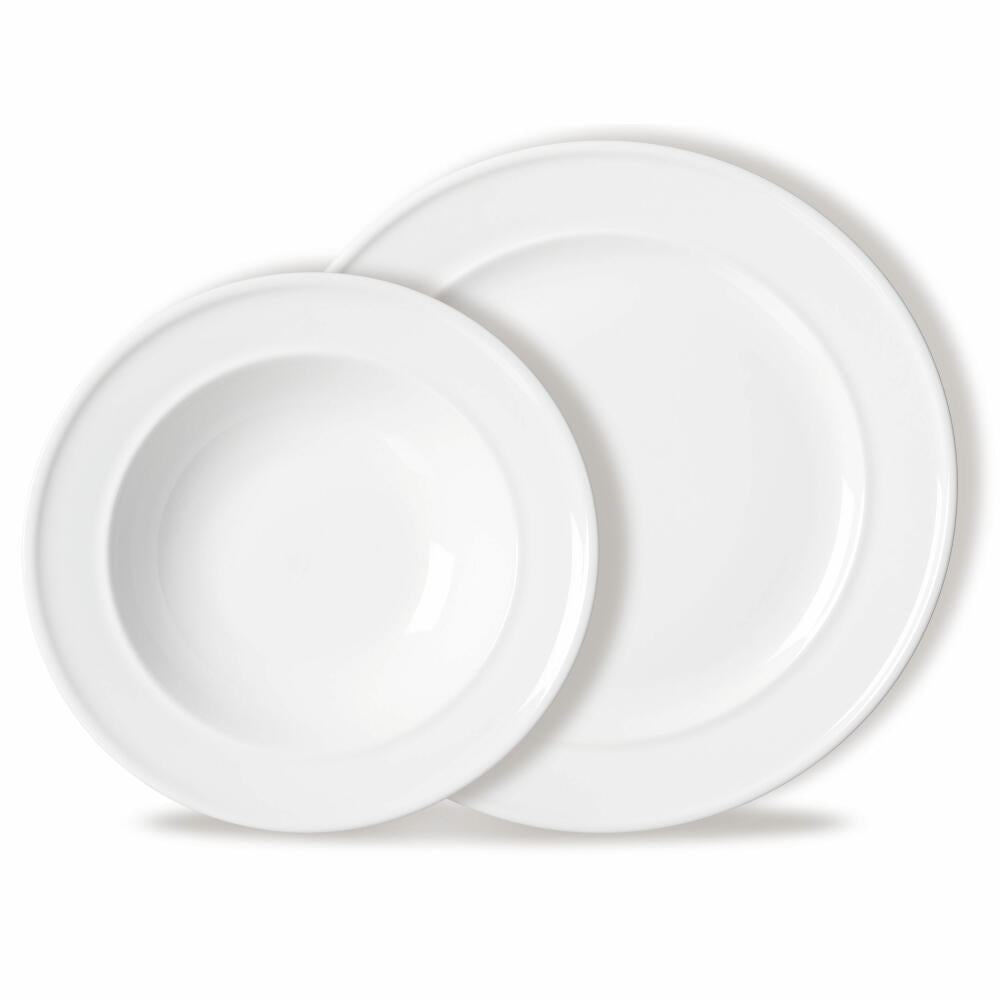 Ritzenhoff & Breker table set Simple, 8-piece, table service, tableware set, service, porcelain, white, 420838