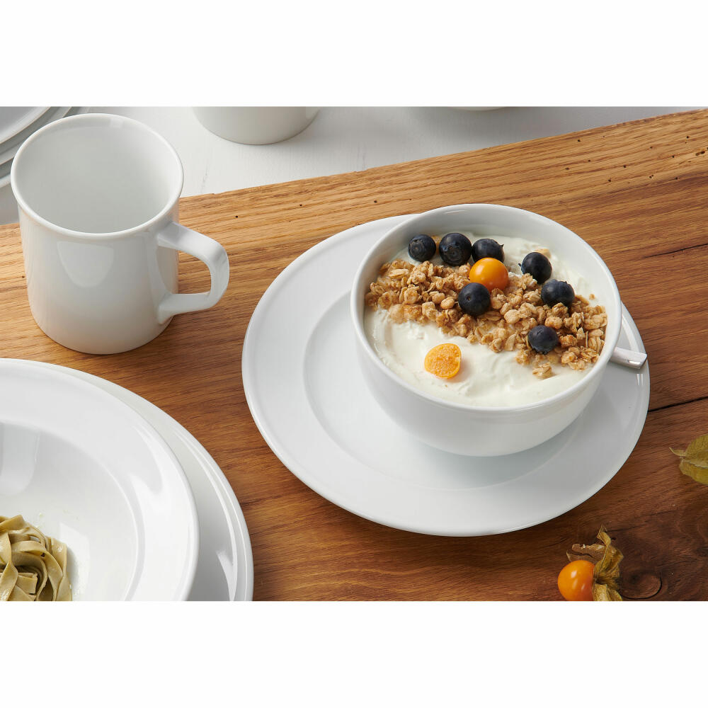 Ritzenhoff & Breker breakfast set Simple, 12 pcs., breakfast service, tableware set, service, porcelain, white, 420845