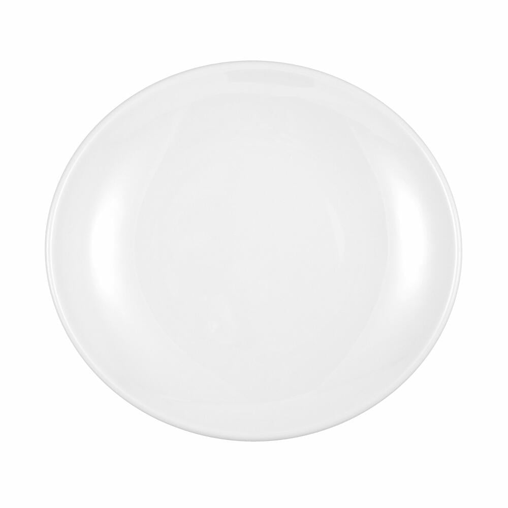 Seltmann Weiden Modern Life Plate Oval, Dinner Plate, Porcelain, White, 21 x 19.2 cm, 001.657564