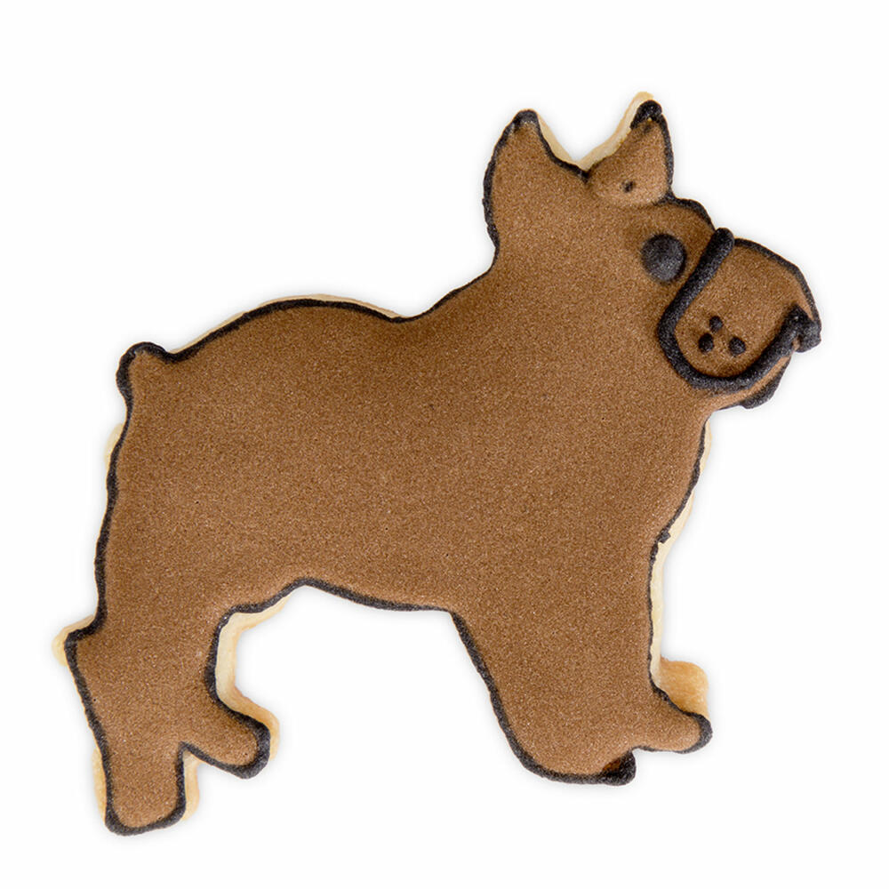 Städter Präge-Ausstecher Bulldogge, Ausstechform, Plätzchenform, Keks, Plätzchen, Edelstahl, 6.5 cm, 065123