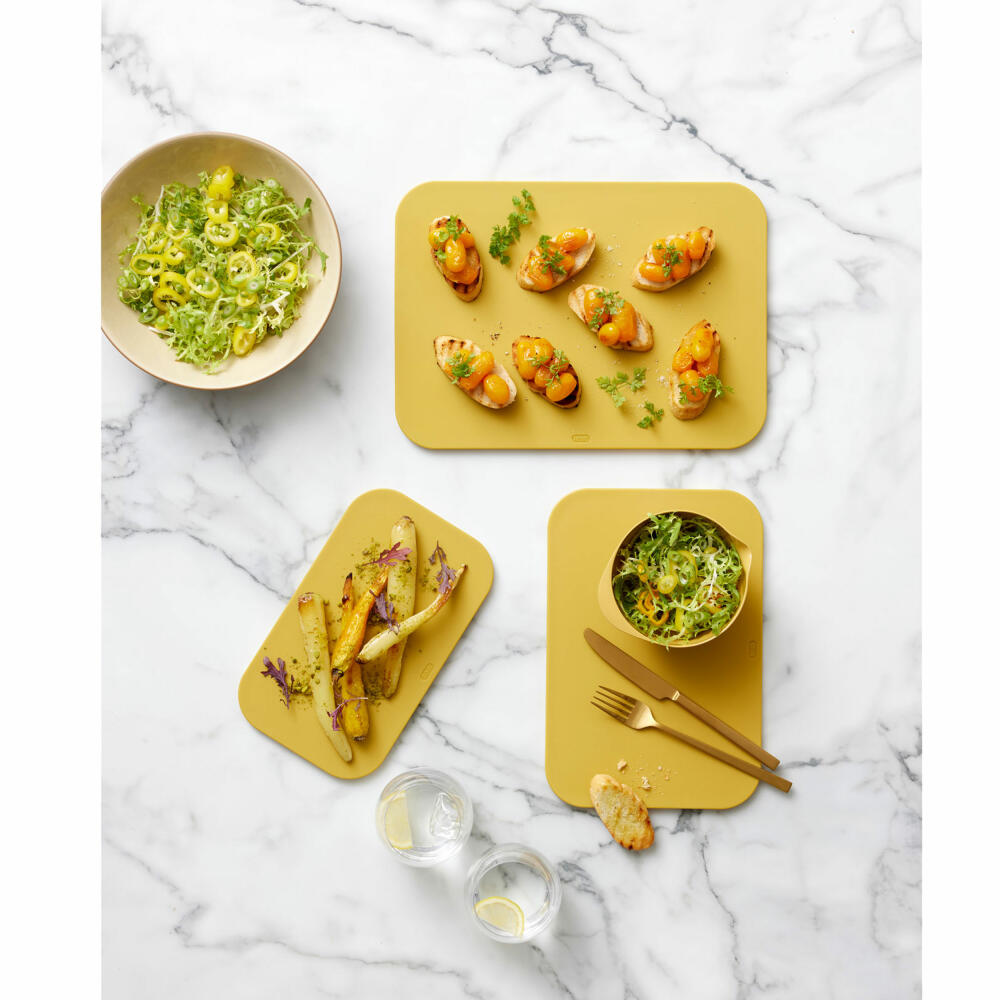 Rosti Schneidebrett Choptima, Schneidunterlage, PE-Kunststoff, Curry, 35.5 x 25.5 cm, 27804