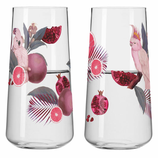Ritzenhoff D-TOX Sommersonett F24, set of 2, R. Richter, universal glass, crystal glass, 614 ml, 6151002