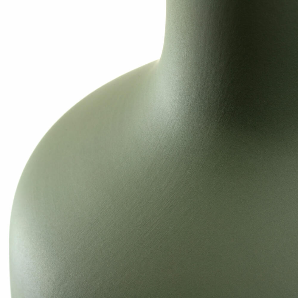 Leonardo Keramikvase Milano, Vase, Blumenvase, Dekovase, Keramik, Grün, H 40 cm, 026821