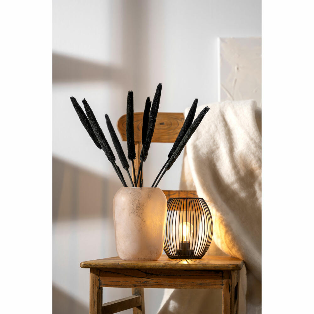 Leonardo Vase Trogolo, flower vase, table vase, decorative vase, glass, beige, H 22 cm, 033203