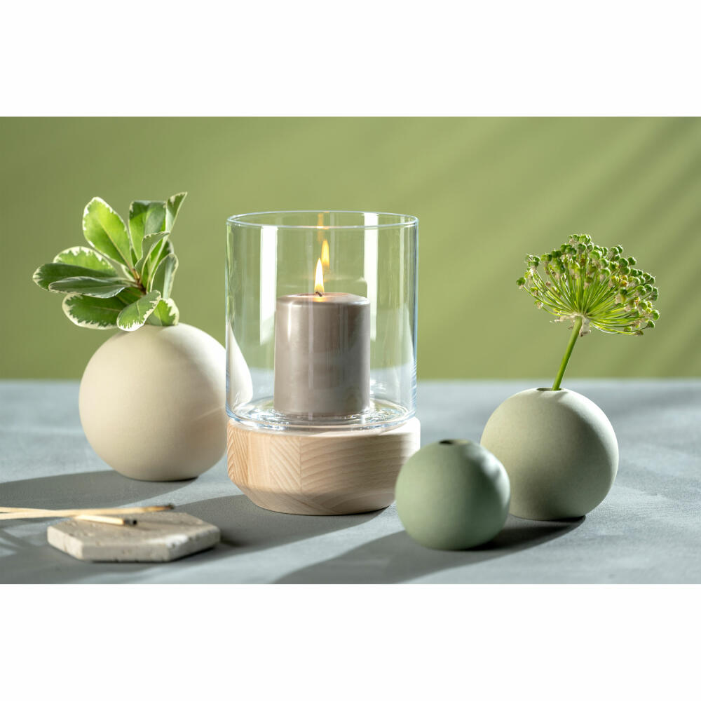 Leonardo ceramic vase Bolla, vase, flower vase, decorative vase, ceramic, light green, H 9 cm, 026817