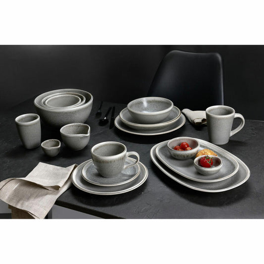 Ritzenhoff & Breker Hudson Teller, Speiseteller, Essteller, Steingut, Grau, Ø 23 cm, 229462