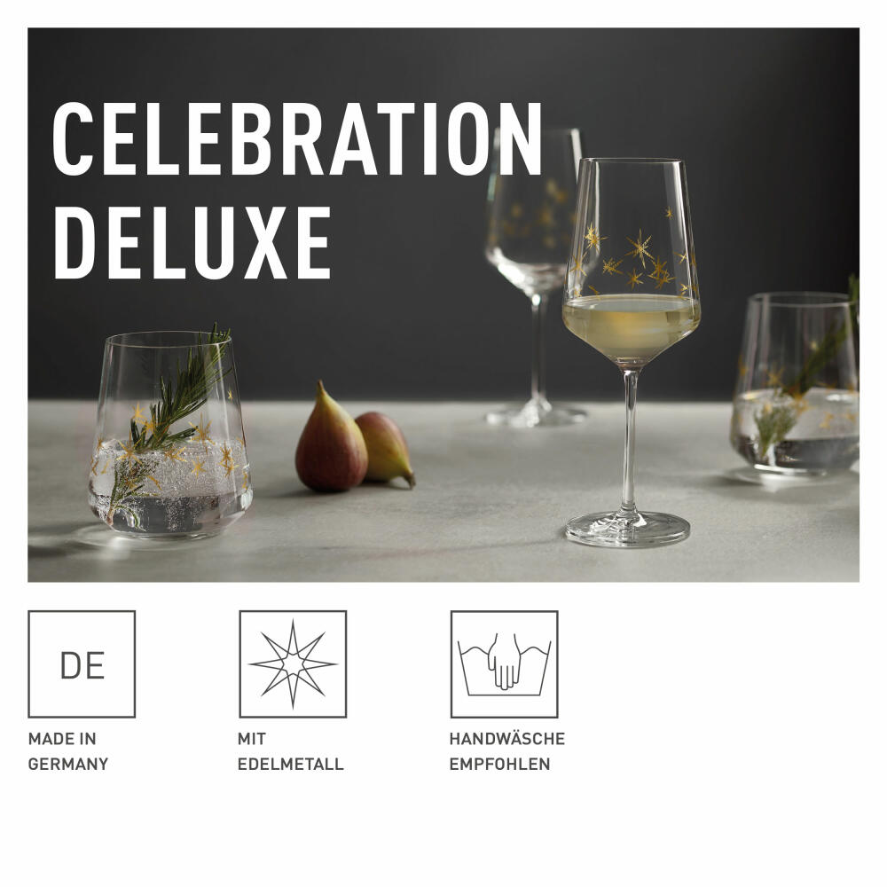 Ritzenhoff Weißweinglas Celebration Deluxe 003, 6er Set, Romi Bohnenberg, Kristallglas, 400 ml, A0454470