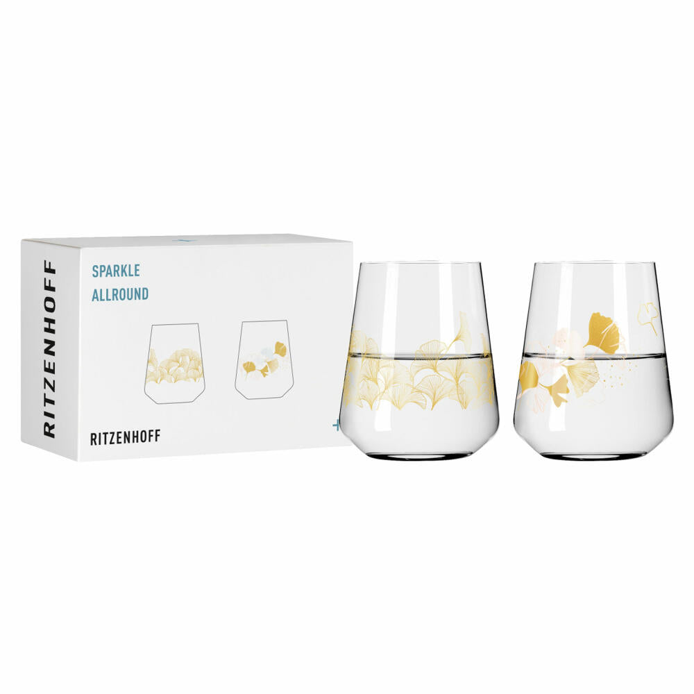 Ritzenhoff universal glass set of 2 Sparkle Allround 005 006, crystal glass, 510 ml, R-3981003
