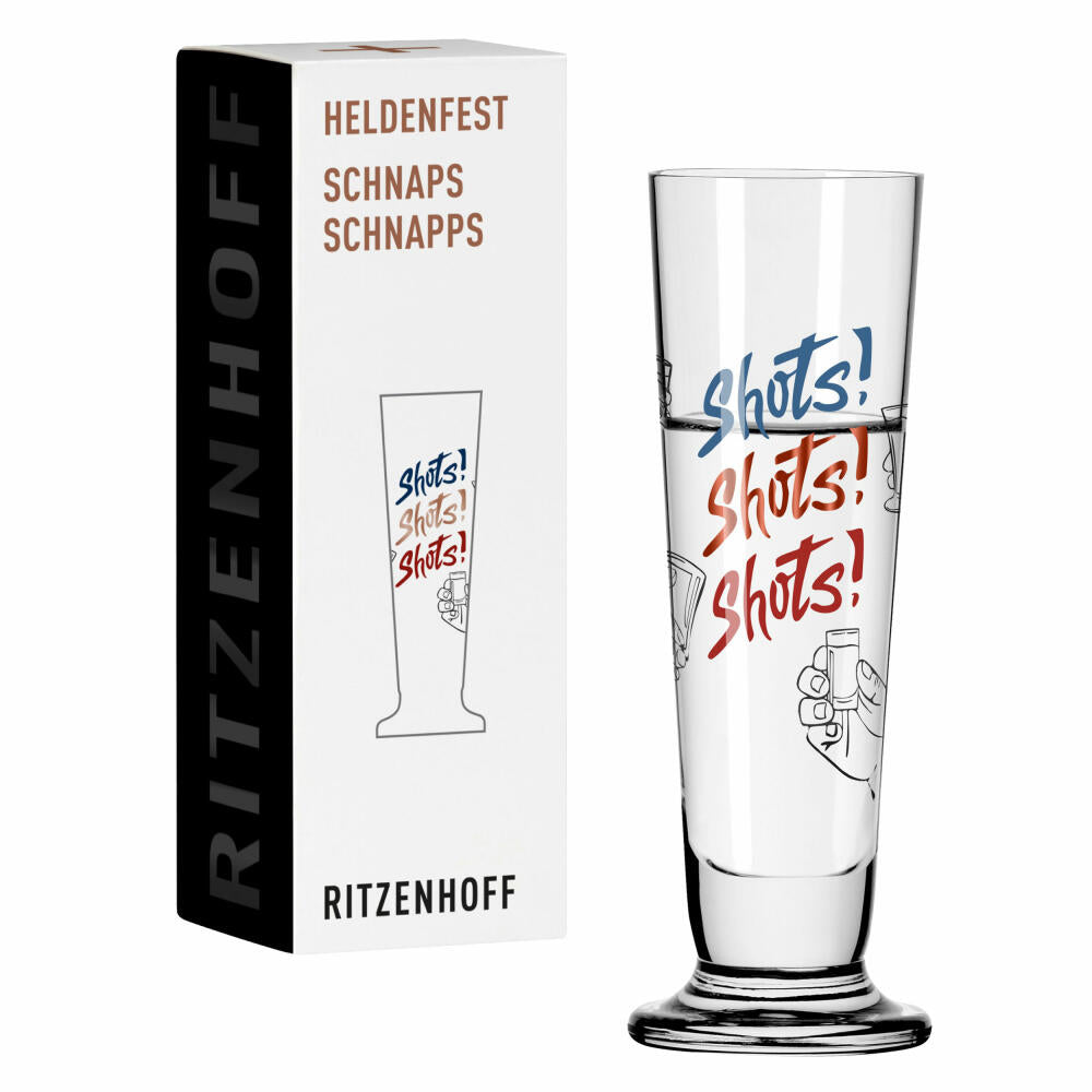 Ritzenhoff shot glass Heroes Festival 016, crystal glass, 52 ml, R-1061016