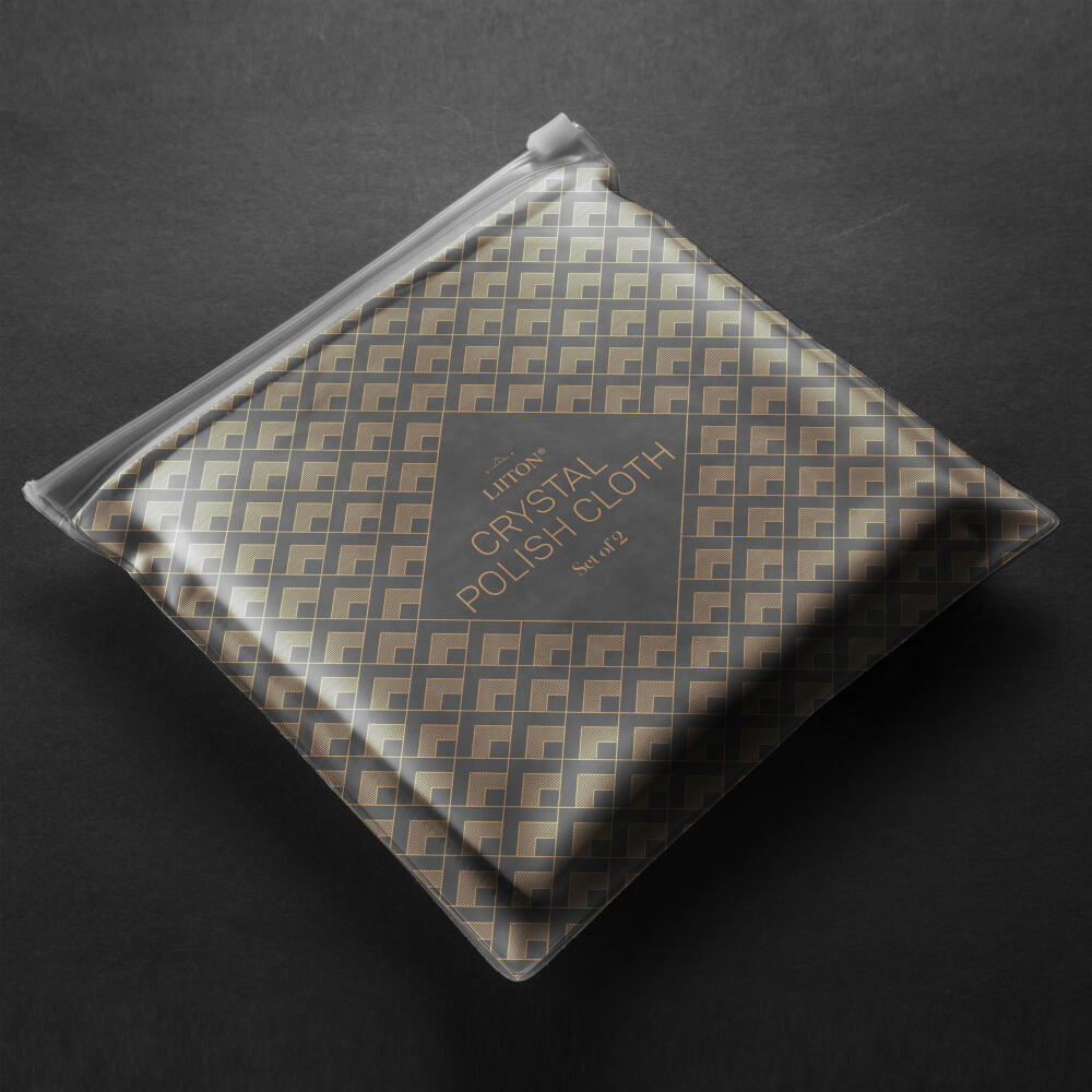 Liiton polishing cloths for whiskey glasses, set of 2, microfiber cloth, polishing cloth, microfiber, 50 x 31 cm, L20400