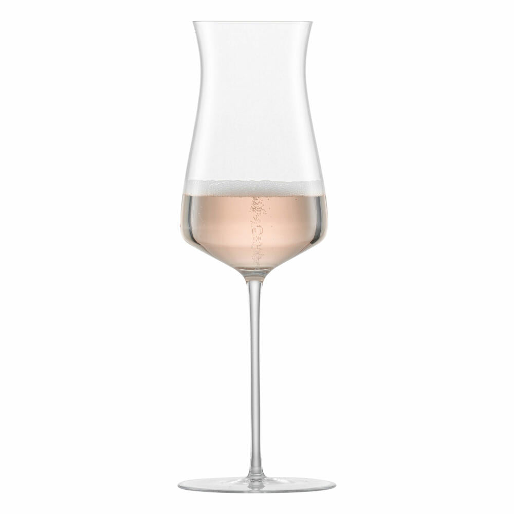 Zwiesel Glas Handmade Champagnerglas The Moment Rosé 2er Set, Champagner Glas, 374 ml, 122207