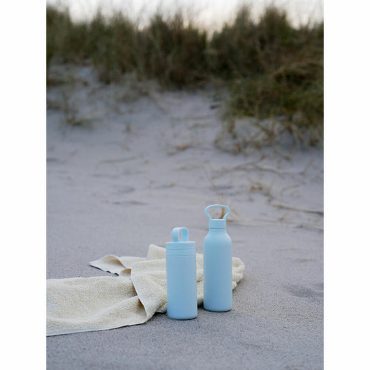 Stelton Thermobecher Tabi, Edelstahl, Kunststoff, Silikon, Soft Ice Blue, 400 ml, 370-1