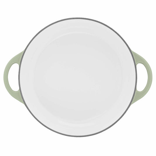 Tefal Lov serving pan, braising pan, sauté pan, induction-suitable, cast iron, light green, Ø 28 cm, E25872