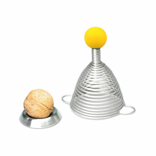 Take2 Naomi Color Nussknacker, Nussöffner, Nuss Knacker, Walnussknacker, Federknacker, Silikonkugel Gelb, 20151